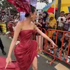 Patricia Gouw Ingatkan pengunjung Jember Carnaval tidak buang sampah sembarangan