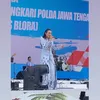 Momen Yeni Inka di Acara HUT Bhayangkara 79