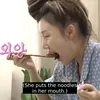 idol makan jajangmyeon