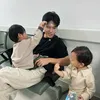 Na Daehoon dan anak-anaknya