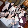 Nia Ramadhani dan geng Cendol foto bareng