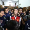 Vadel Badjideh di Depan Awak Media