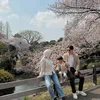 Nikita Willy nikmati bunga sakura di Jepang