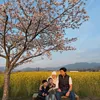 Nikita Willy foto keluarga di Jepang