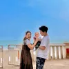 Nabila Maharani liburan anyer