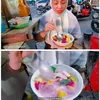 seleb makan di warung, seleb makan minum di warung