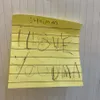 sticky note dari anak Oki