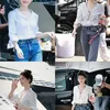 outfit Zhao Lusi celana jeans