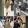 outfit Zhao Lusi outter hijau