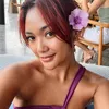 Potret Marion  Jola Liburan di Nusa Penida