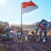 Pelangi di Mars bendera Indonesia