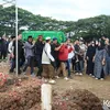 Jenazah Gary Iskak Saat Tiba di TPU Tanah Kusir