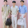 Sunghoon, Jungwon, Jay foto dengan background Prada