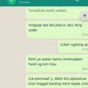 Bukti chat Wulan LIDA dan kekasih
