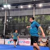 Raffi Ahmad dan Thariq main padel
