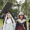 Proses syuting Hannah Al Rasyid untuk salah satu judul film.