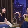 Momen Amanda Manopo dan Sara Wijayanto saling berbincang