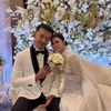 Gaya busana 'resepsi pernikahan' Michelle Ziudith dan Rio Dewanto