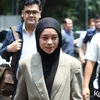 Lesti Kejora Tersenyum Manis