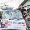 Aisar Khaled Beri Bantuan pada Korban Banjir Bali