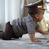 anak tasya farasya pakai baju polisi
