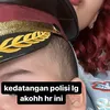 anak tasya farasya pakai baju polisi