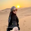 Anisa Rahma Anandito sunset gurun pasir dubai