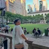 Potret Bahagia Anshula Kapoor di New York