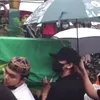 billy syahputra di pemakaman vanessa angel