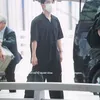 Doh Kyungsoo di Bandara Menuju Indonesia