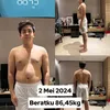 jerome polin turun berat badan