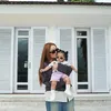 Siti Badriah bersama anaknya.