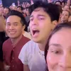 Potret Luna Maya Nonton Konser MUSE di Jepang Bareng Maxime Bouttier