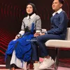 Mila dan Valen DA7 pakai busana senada.
