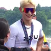 Potret Minho SHINee Finish di Ajang Triathlon
