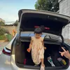Moana Anak Ria Ricis di bagasi mobil barunya