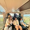 Potret Nourah Sheivirah dan Teuku Rafli Ajak Anak Naik Helikopter