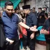 Potret Pasha Ungu Kunjungi Rumah Duka Affan Kurniawan 