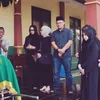 Sienna anak Marshanda di pemakaman kakek