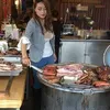 viral, penjual cantik, penjual barbeque cantik