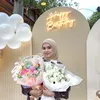 Potret perayaan Ulang Tahun Vebby Palwinta