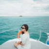 Prilly Liburan Pakai Yacht Mewahnya