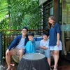 Potret Putri Titian dan Junior Liem Ajak Anak Liburan di Puncak