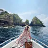 Ria Ricis naik kapal