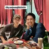 Potret Ricky Cuaca Makan Bareng Aktor Kim Hyun Joong