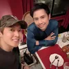 Potret Ricky Cuaca Makan Bareng Aktor Kim Hyun Joong