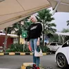 Potret Olla Ramlan dengan Motor Gedenya