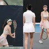 Valerie Tifanka Nonton Turnamen Tenis 