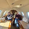 Potret Syahrini Tampil Mewah dan Elegan di Private Jet