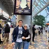 Syahrini dan Reino Barack di Tokyo Dome